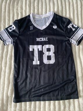 Tate McRae Black and White Sports Jersey